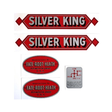 Aftermarket Silver King Red: Mylar Decal Set MAE30-1382